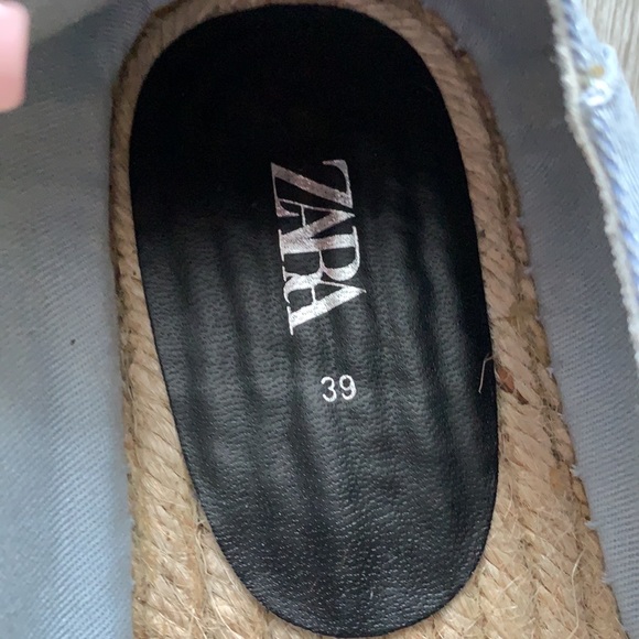 ZARA ESPARTO ESPADRILLES, SIZE EU 39, US 8 - Picture 6 of 7